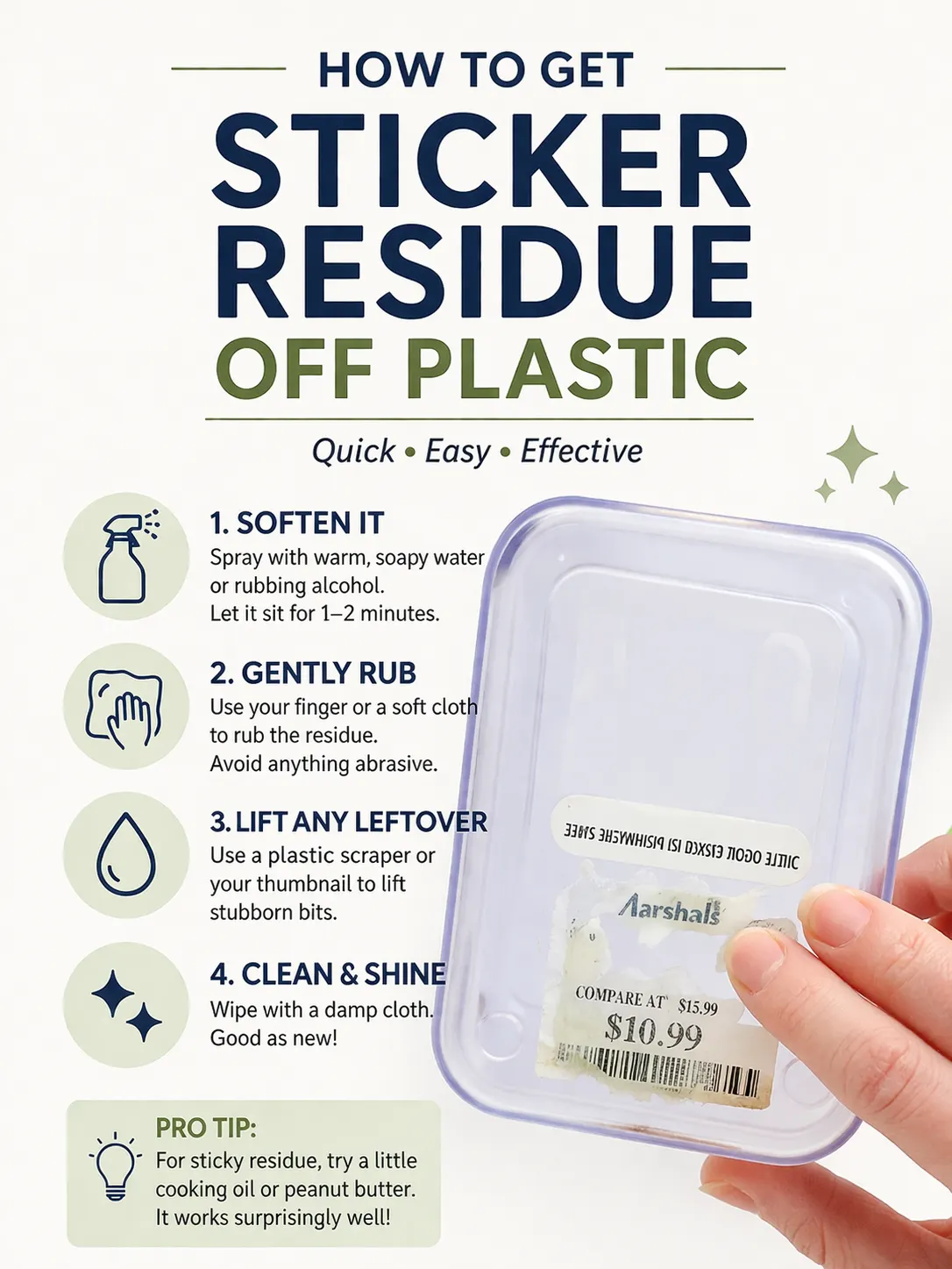 Easy & Effective Way to Get Rid of Sticky Residue