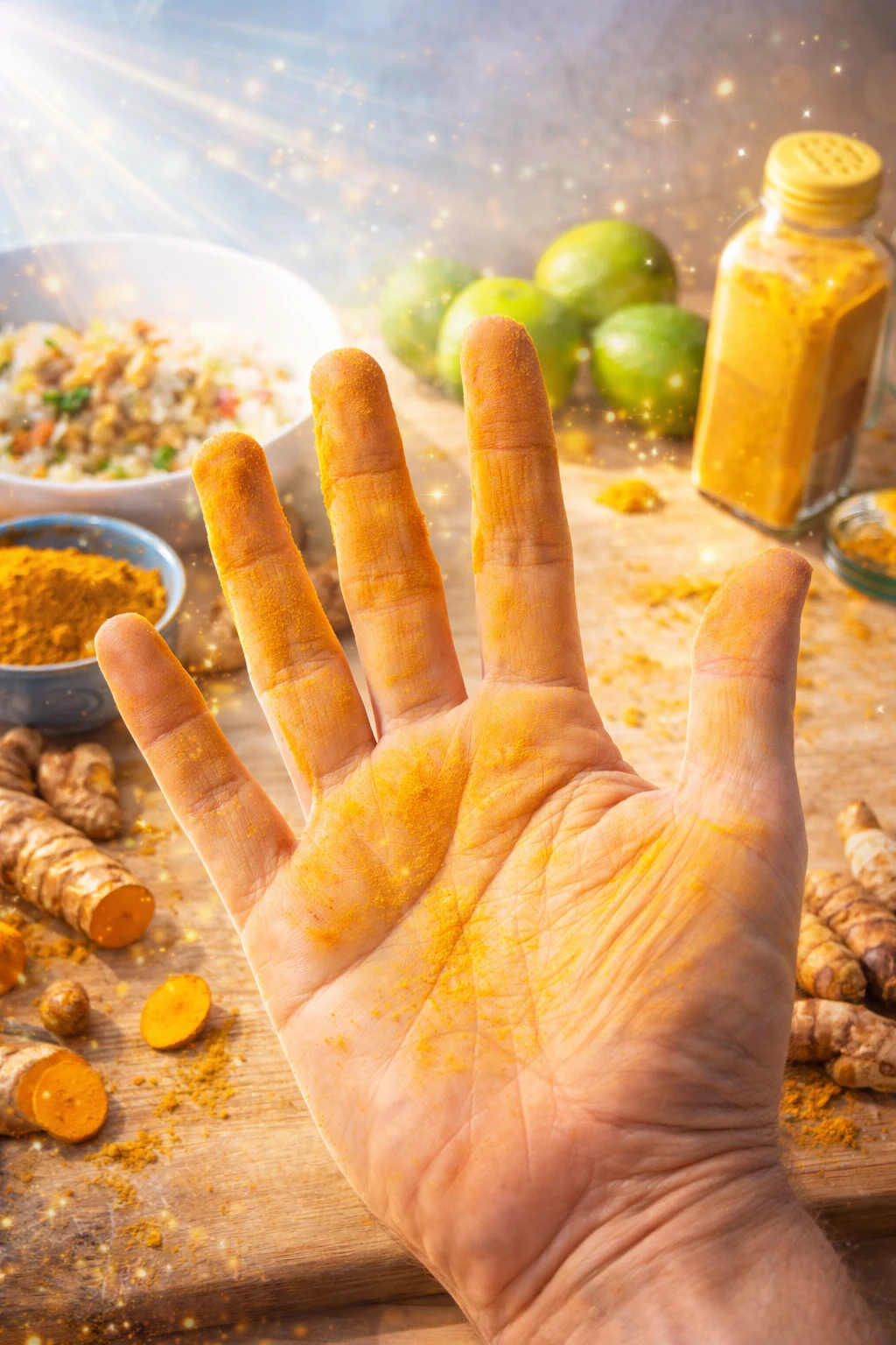Methods to Remove Turmeric Stains from Hand