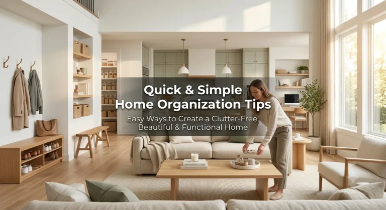 Quick and Simple Home Organization Tips