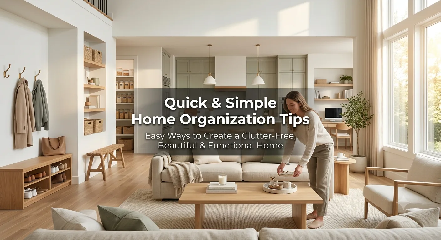 Quick and Simple Home Organization Tips
