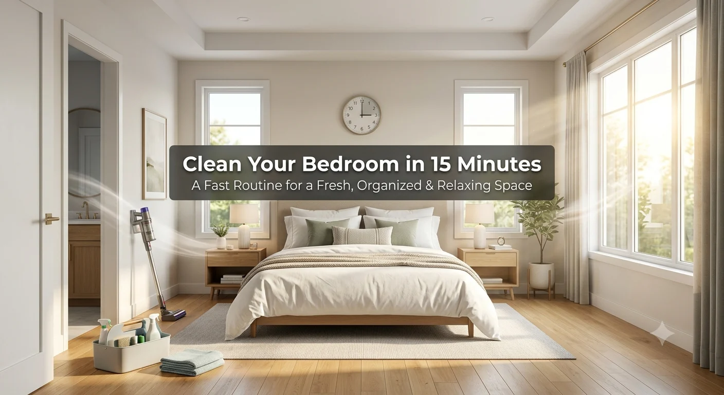 We’re Cleaning Your Bedroom in 15 Minutes, Ready?