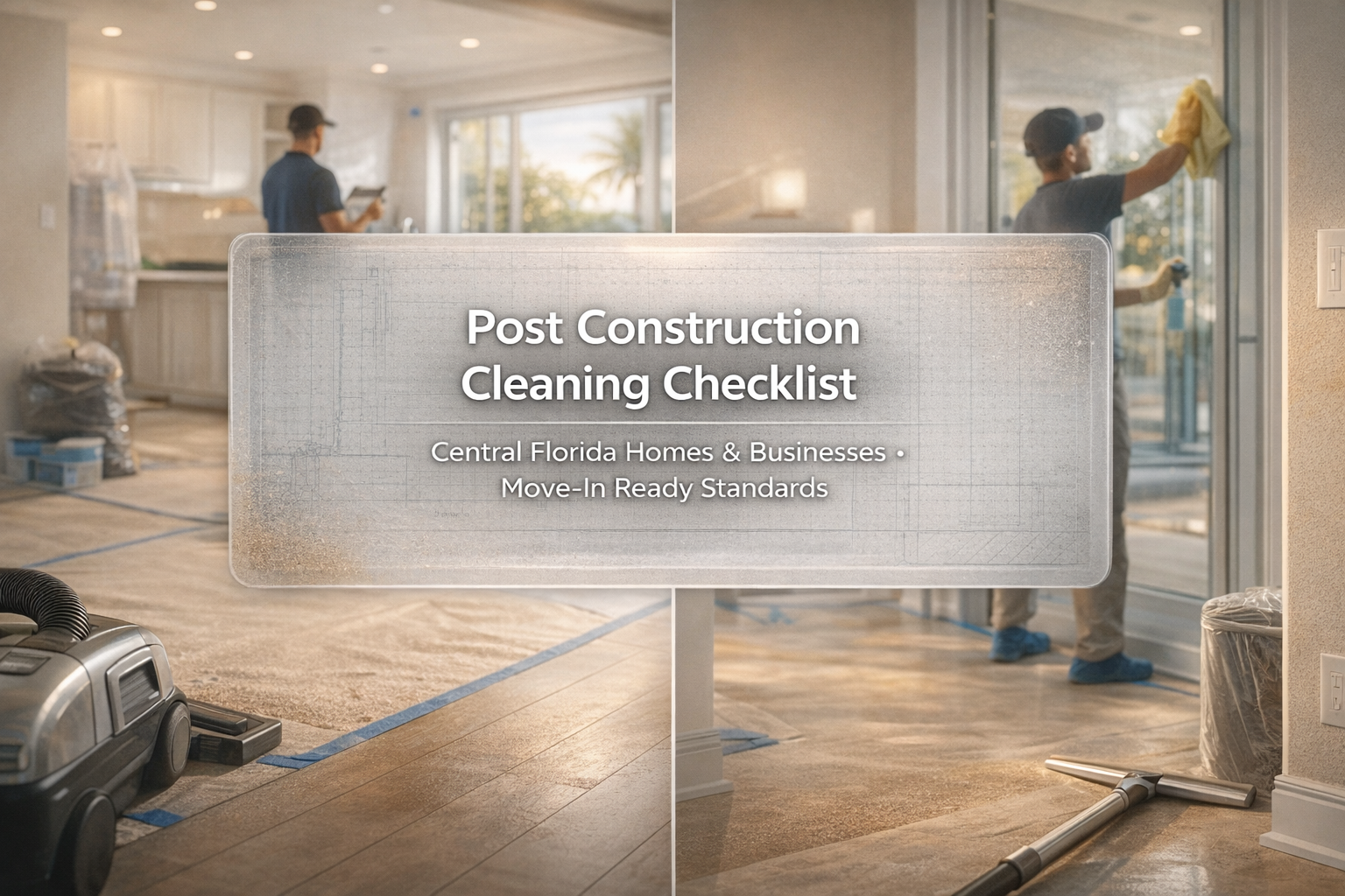 Post Construction Cleaning Checklist for Central Florida Homes & Businesses