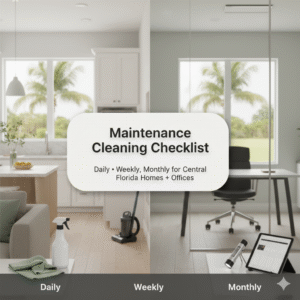 Maintenance Cleaning Checklist