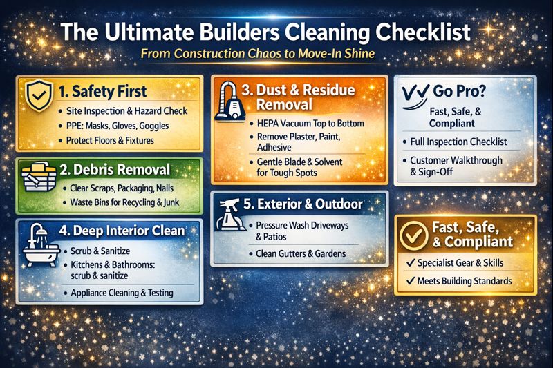 Different phases of Post Commercial Cleaning Checklist