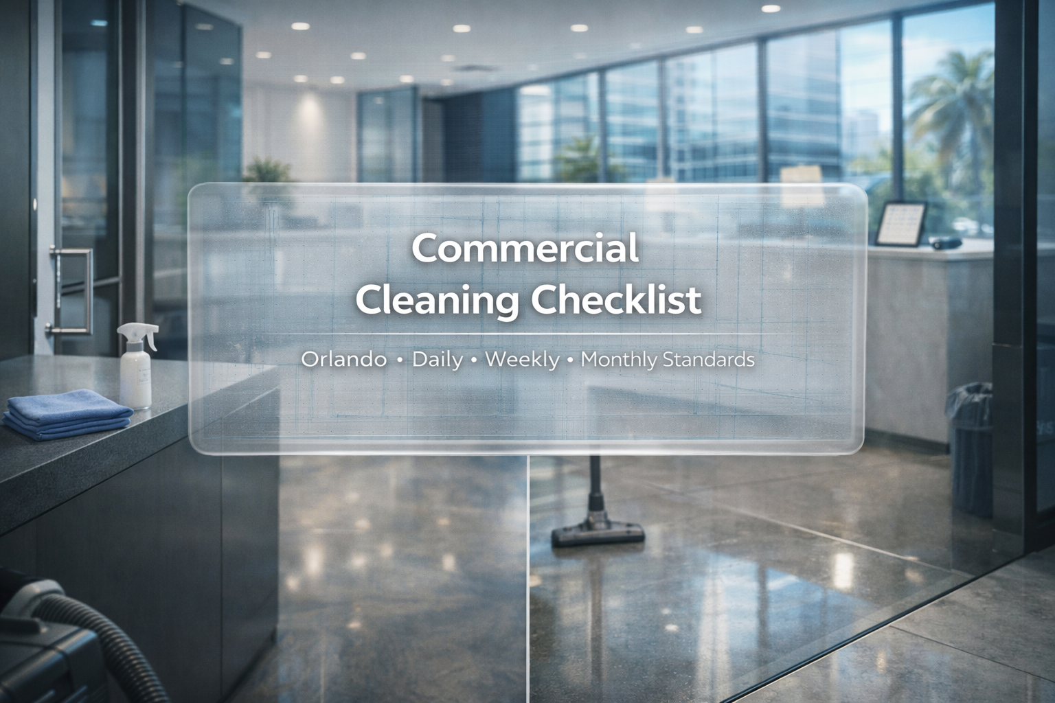 Commercial Cleaning Checklist: What Orlando Businesses Should Clean Daily, Weekly and Monthly