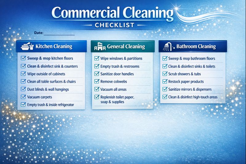 Different Part of Commerial Cleaning