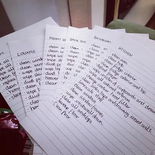 A Seasonal Cleaning Checklist for all year long